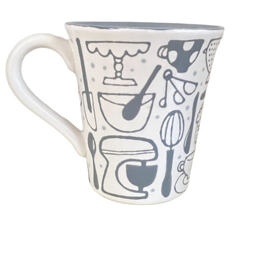 Laura Ballard Signed Coffee Mug Cup Kitchen Gadget Mixer Hand-painted Designs
